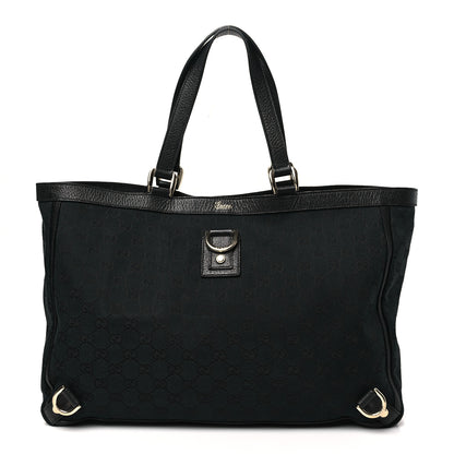 Gucci Monogram Large Abbey Tote Black 1 of 10