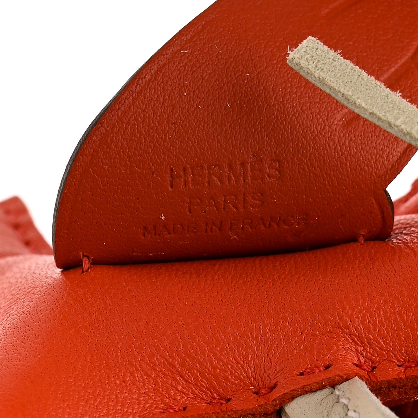 Milo Lambskin Grigri Rodeo Pegase Horse Bag Charm PM Orange Poppy Craie Terre Battue