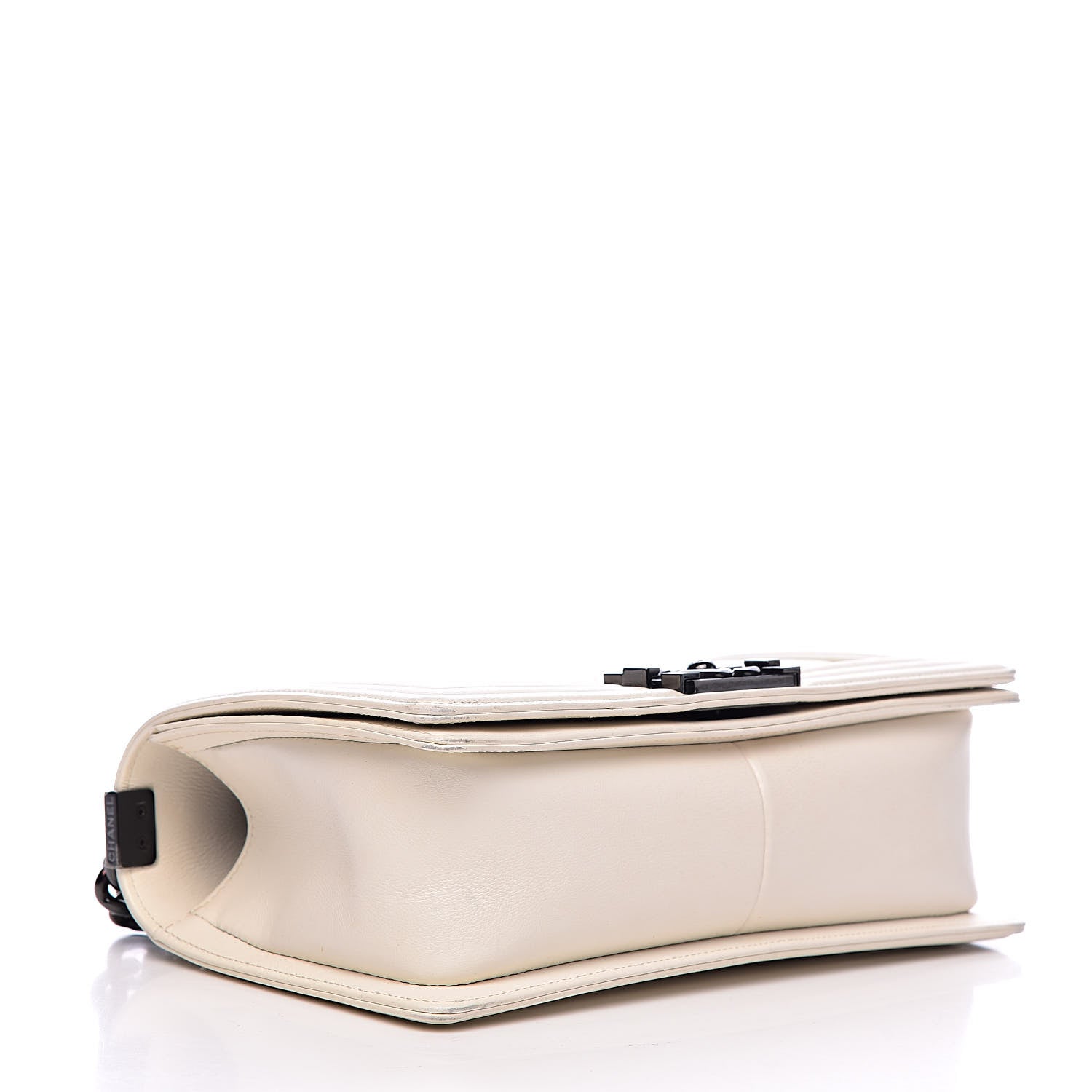Chanel Calfskin Quilted Medium Boy Flap White 4 of 15