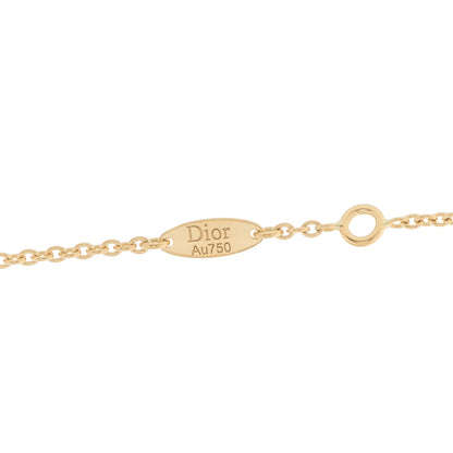 Christian Dior 18K Yellow Gold Diamond Turquoise Rose Des Vents Necklace 5 of 5