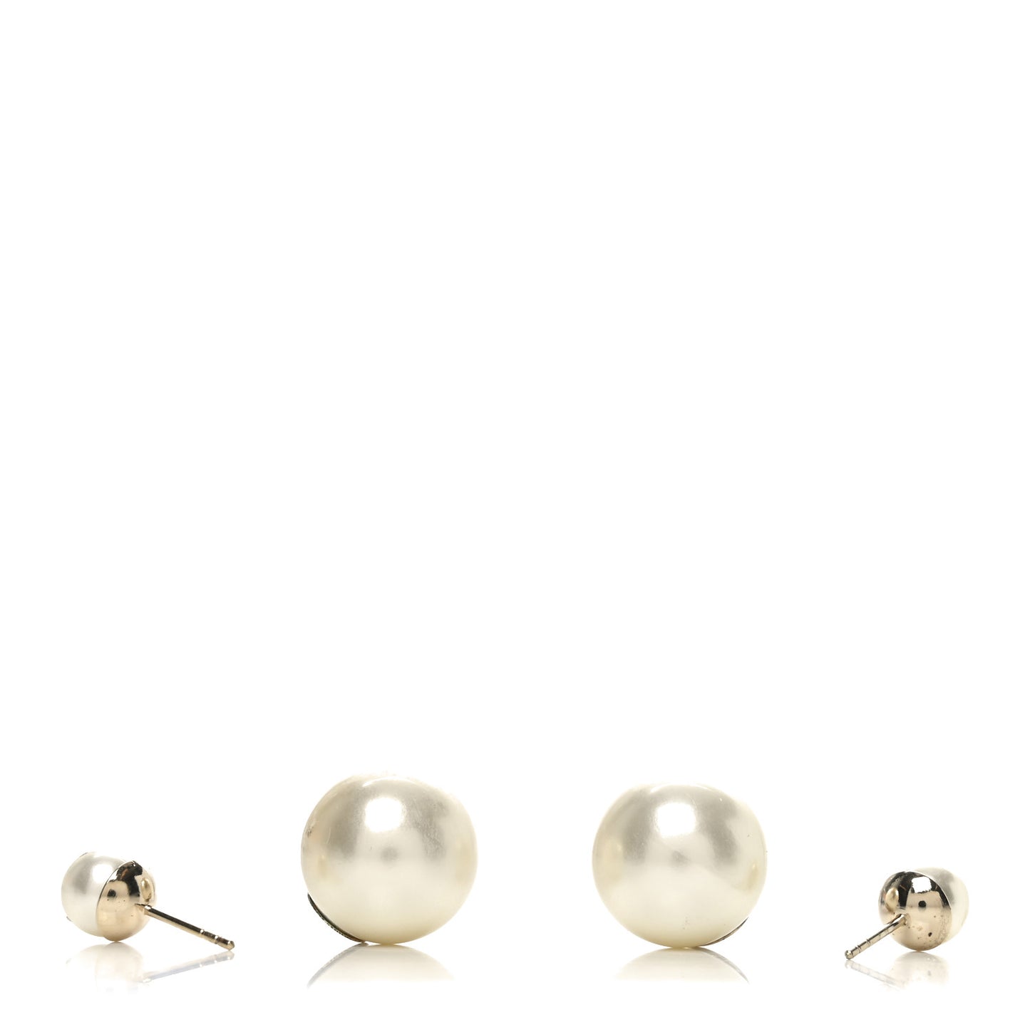Pearl Mise En Dior Tribal Earrings Gold