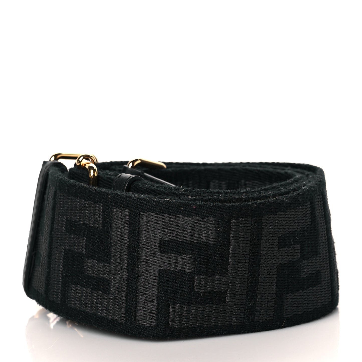 Ribbon Vitello Seta FF 1974 Adjustable Strap You Black