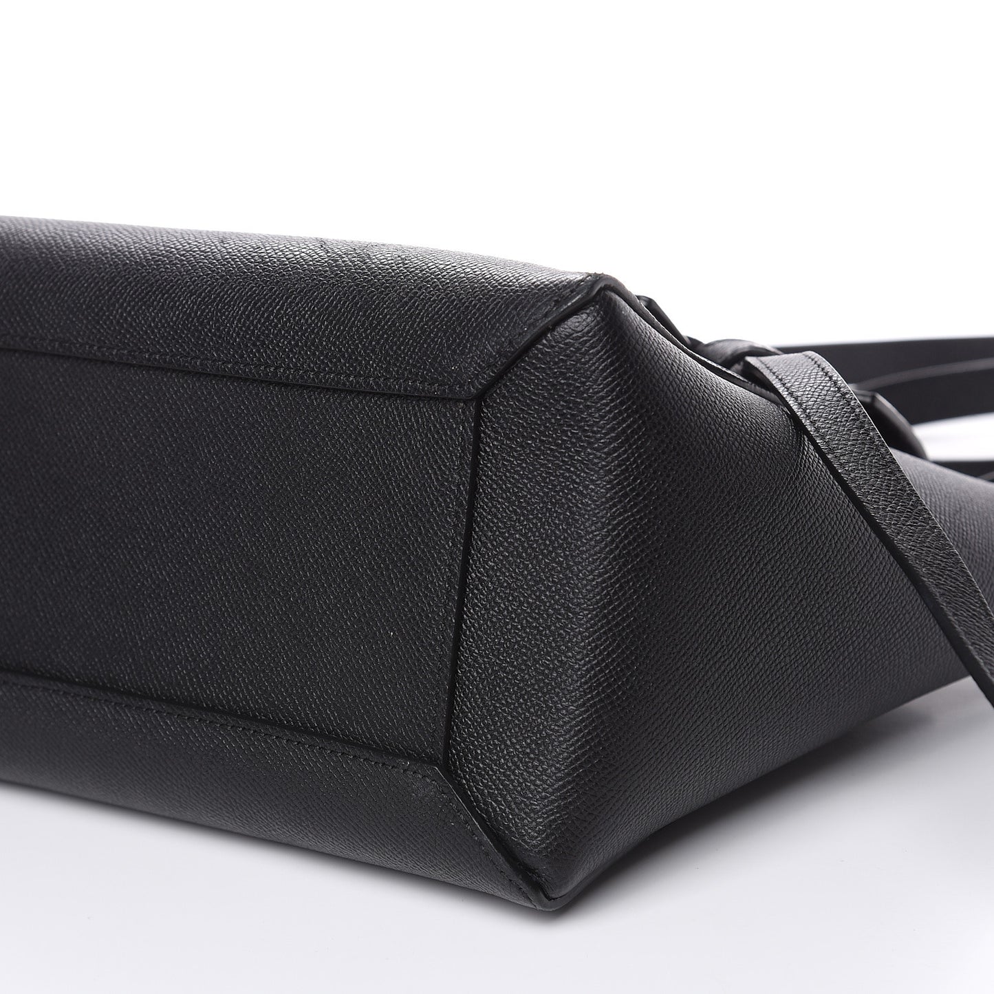 Grained Calfskin Micro Belt Bag Black