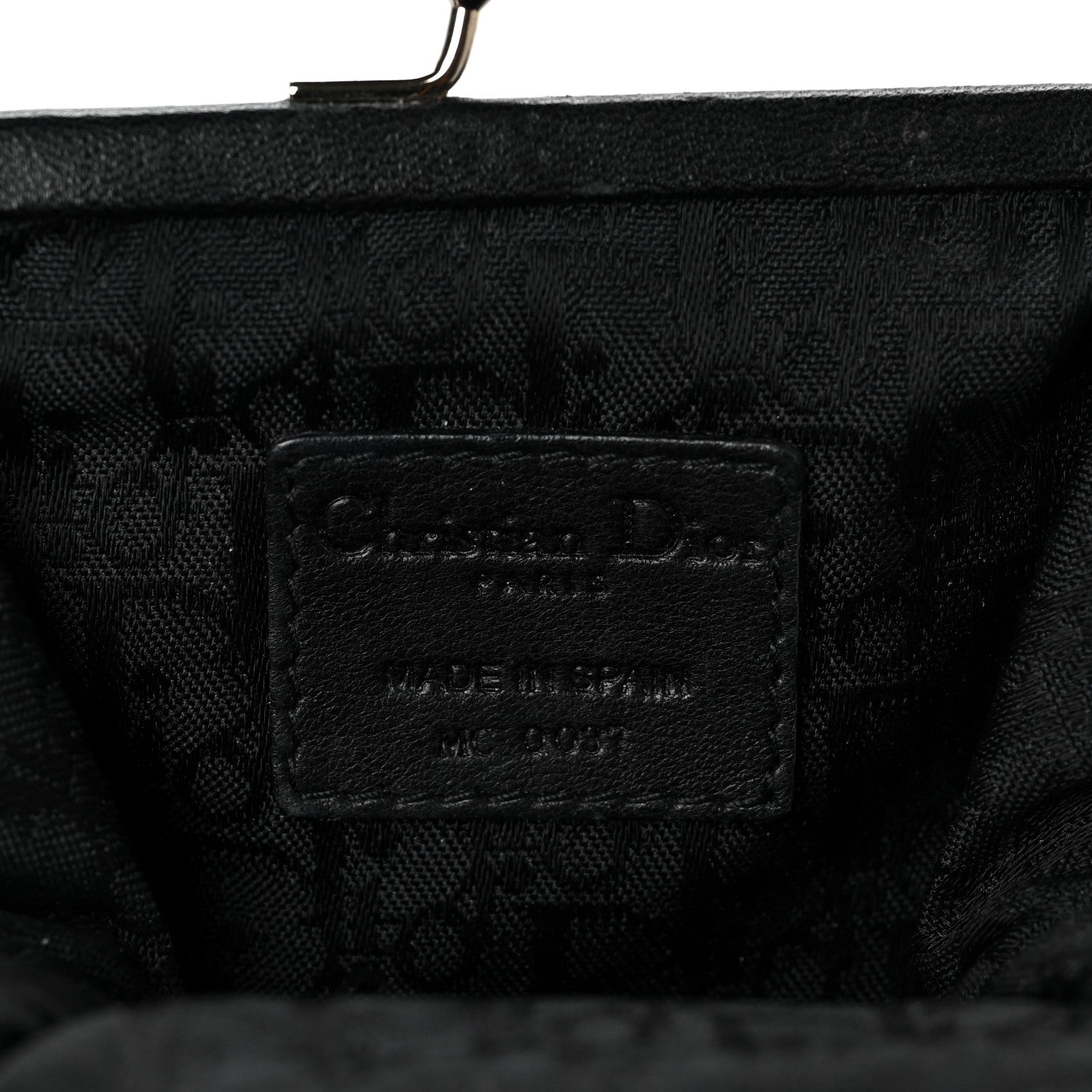 Christian Dior Calfskin Cannage Coin Purse Black 6 of 6
