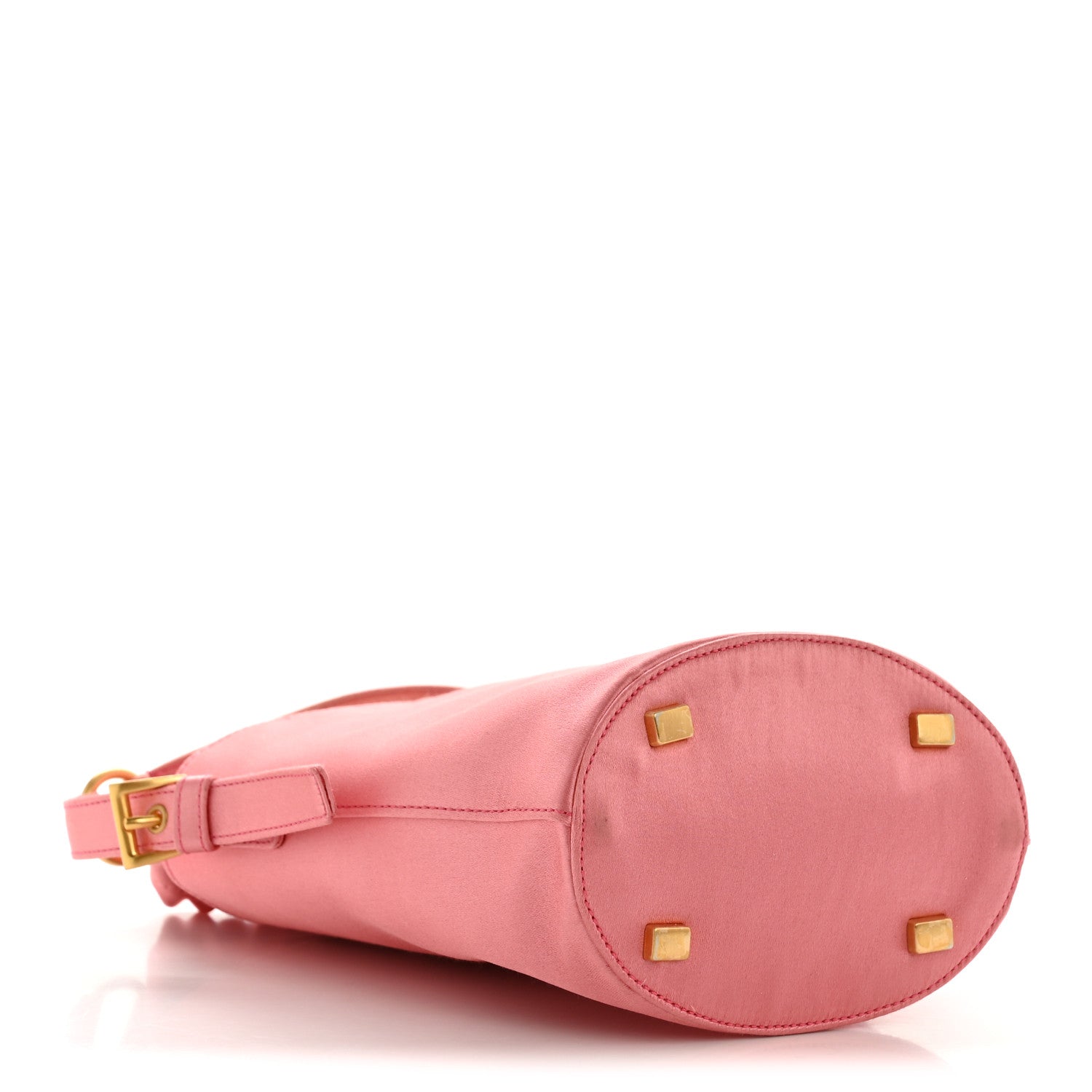 Prada Satin Raso Bucket Bag Pink 4 of 12