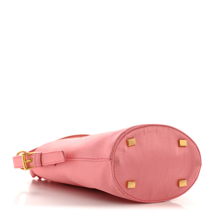 Prada Satin Raso Bucket Bag Pink 4 of 12
