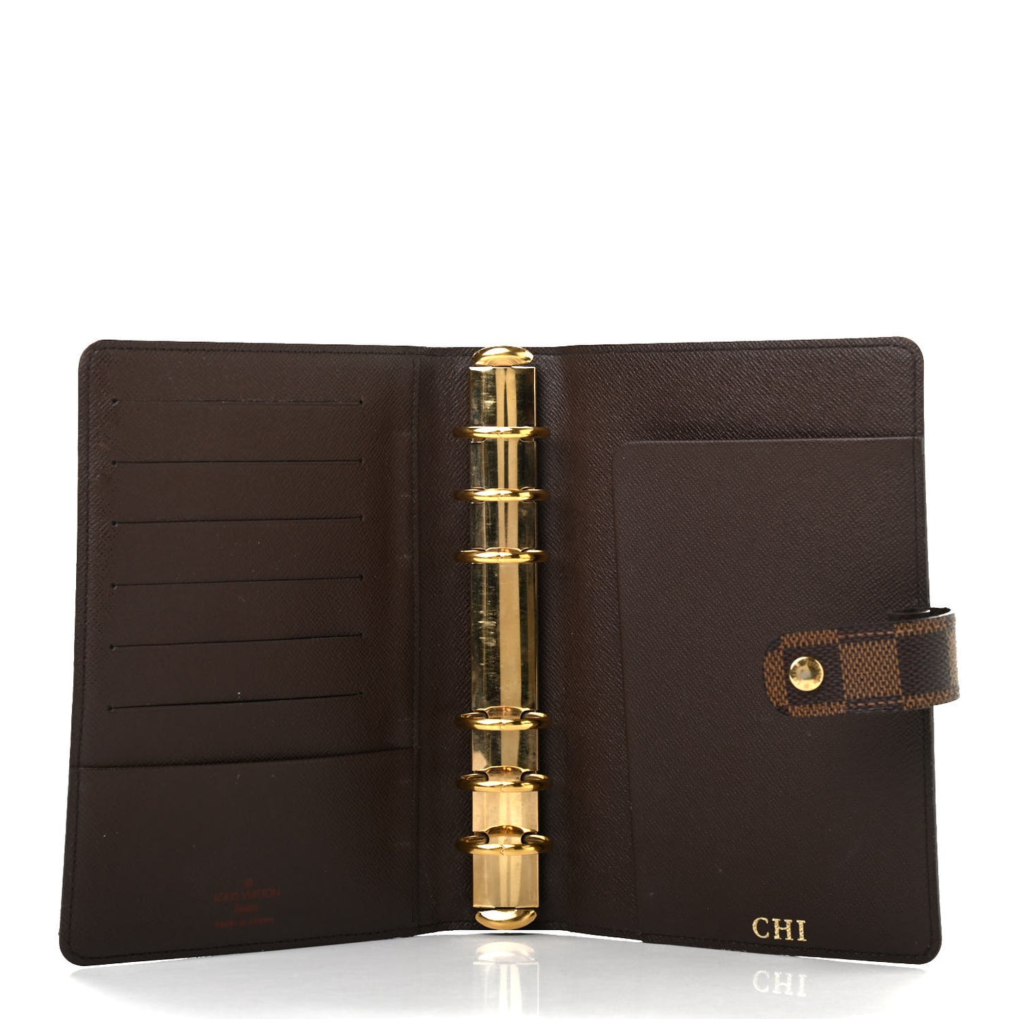 Damier Ebene Medium Ring Agenda Cover