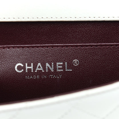 Chanel Lambskin Quilted Medium Crossing Times Flap Dark White 5 of 13
