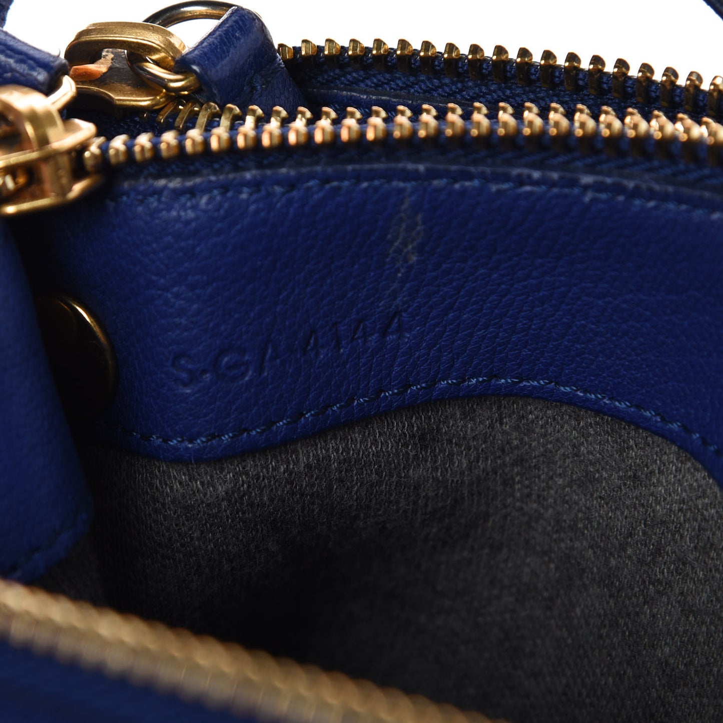 Lambskin Small Trio Crossbody Bag Violet Blue