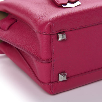 MCM Grained Calfskin Mini Milla Tote Beetroot Pink 6 of 9