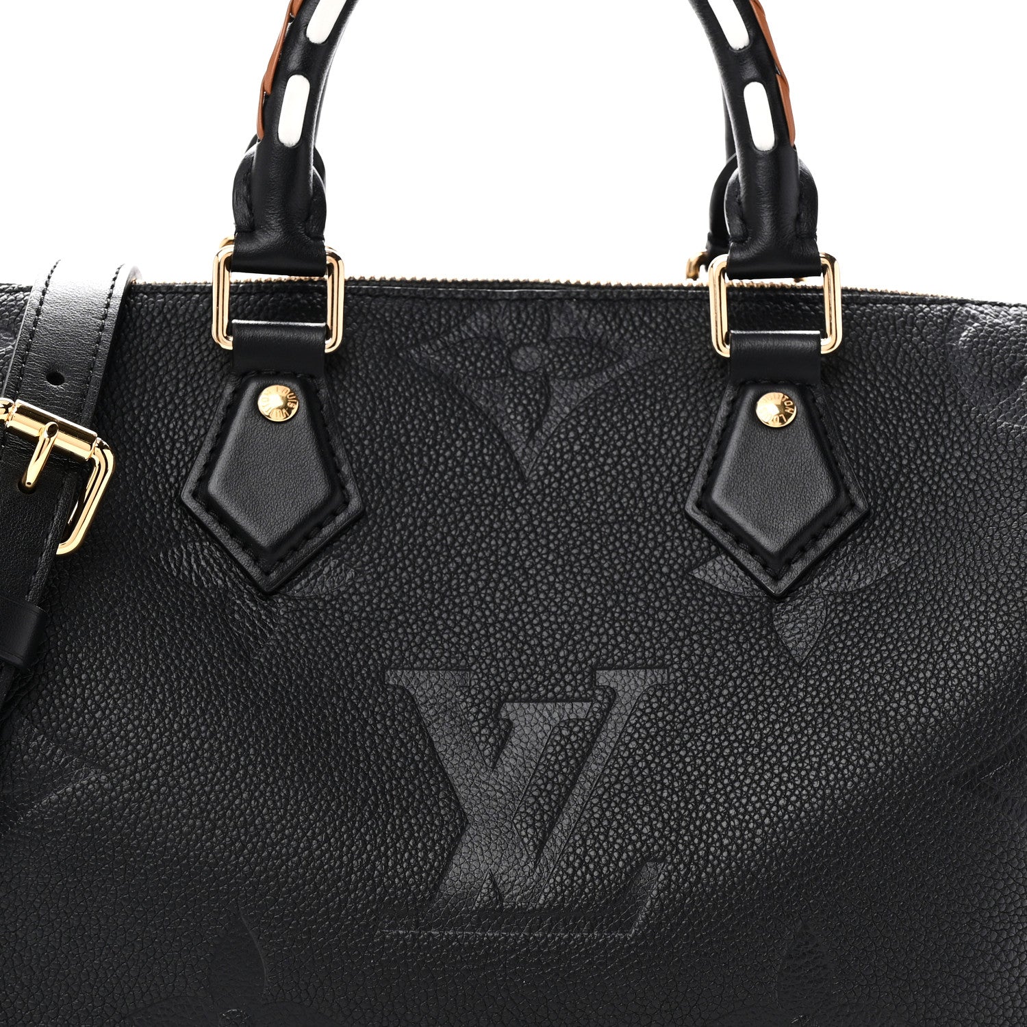 Louis Vuitton Empreinte Monogram Giant Wild At Heart Speedy Bandouliere 25 Black 7 of 9