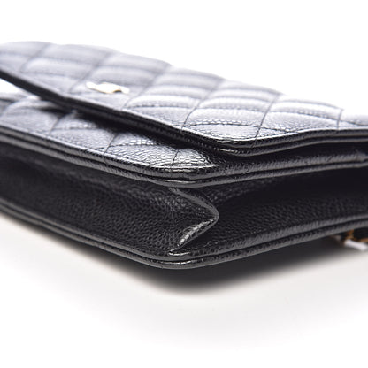 Chanel Caviar Quilted Wallet On Chain WOC Black 10 of 12
