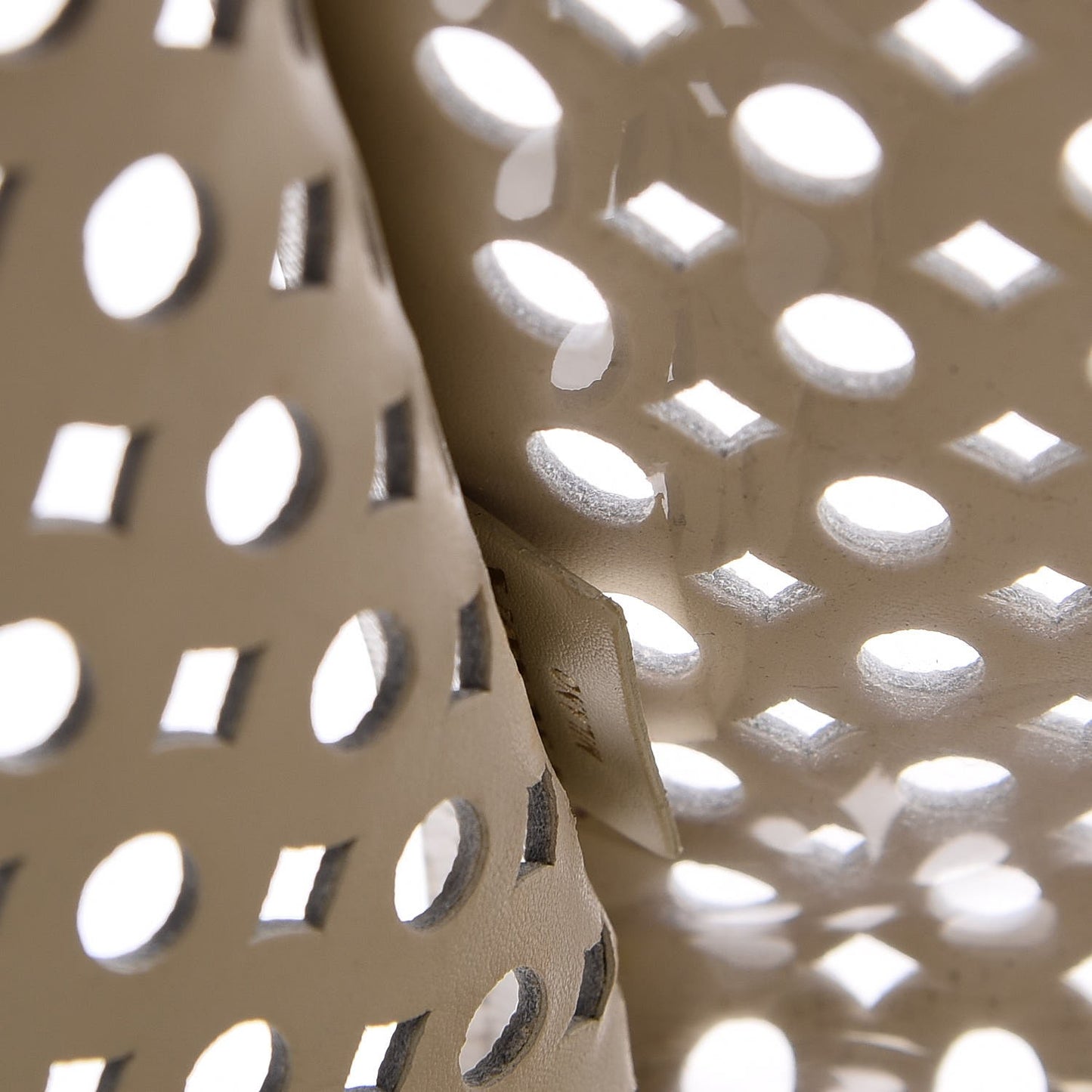 Saffiano Perforated Tote Talco