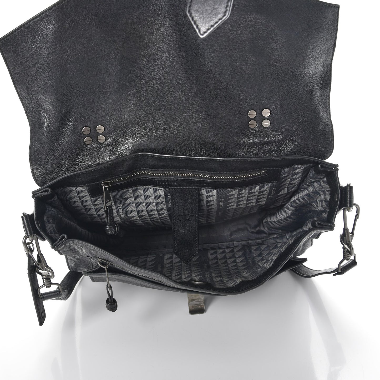 Lambskin Medium PS1 Satchel Black