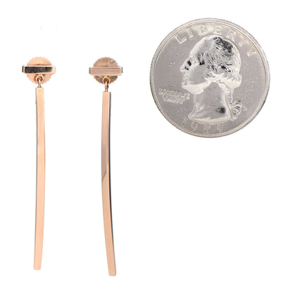 Tiffany 18K Rose Gold T Bar Earrings 2 of 5