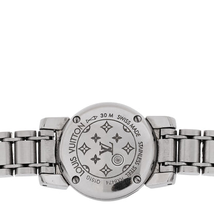 Louis Vuitton Stainless Steel Diamond Bezel 18mm Tambour Bijou Petale Quartz Watch Black 4 of 4