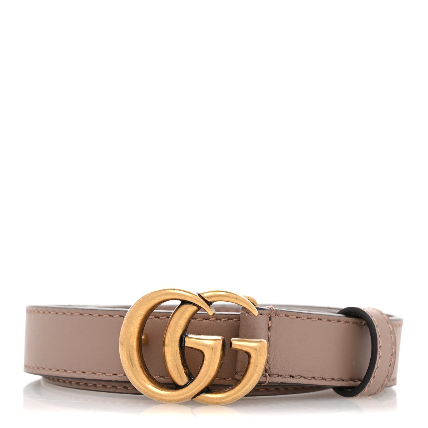 Gucci Calfskin Double G 20mm Belt 75 30 Porcelain Rose 1 of 7