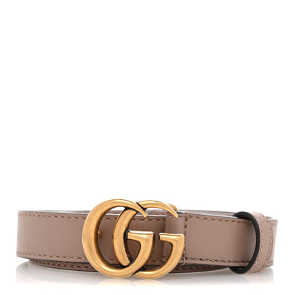 Gucci Calfskin Double G 20mm Belt 75 30 Porcelain Rose 1 of 7