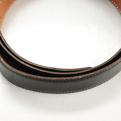 Hermes Box Courchevel Reversible Horsebit H 32mm Belt 80 Noir Gold 9 of 10