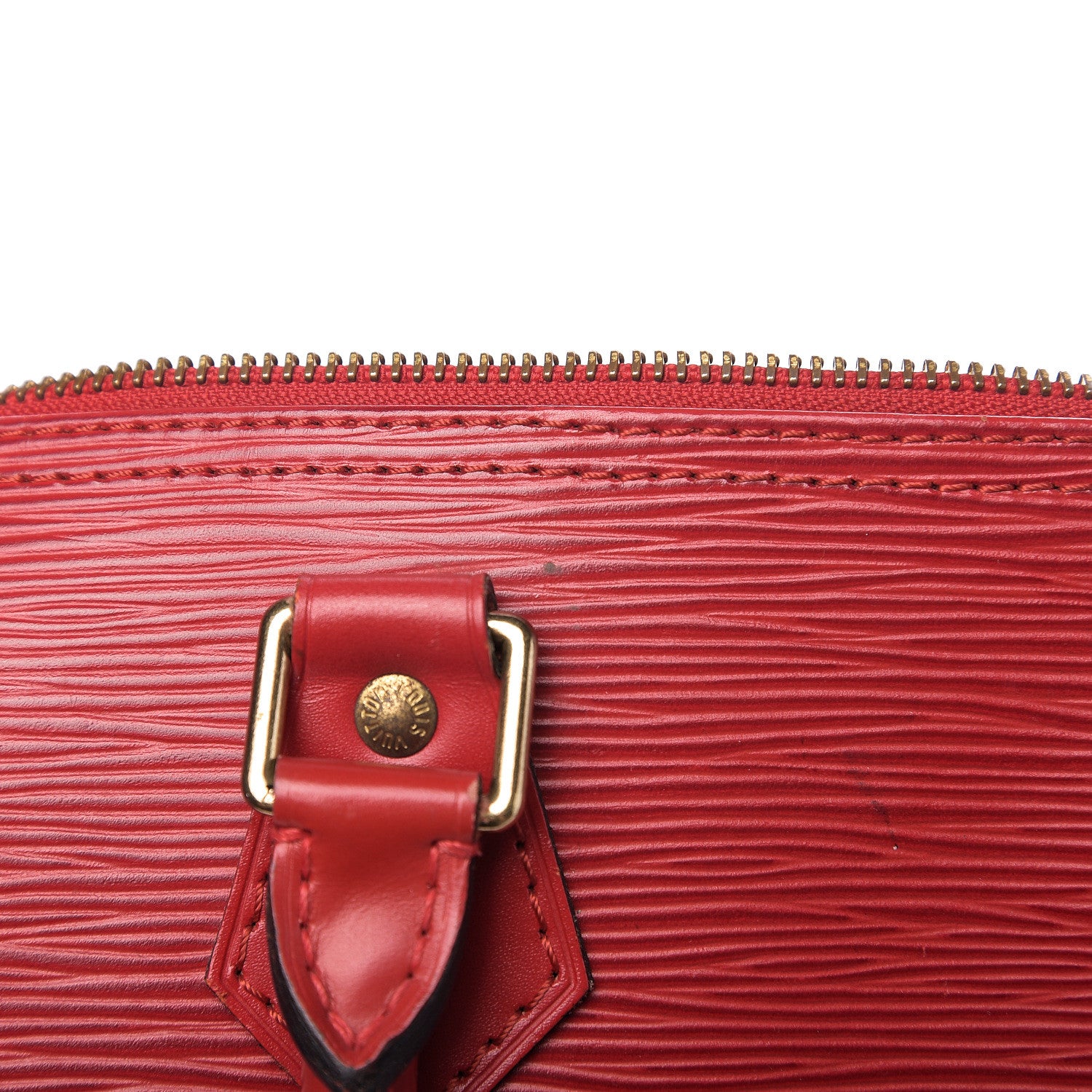 Louis Vuitton Epi Speedy 25 Castillan Red 7 of 11