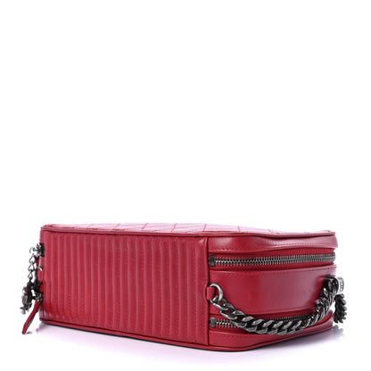 Chanel Lambskin Quilted Small Coco Boy Camera Case Red 9 of 13