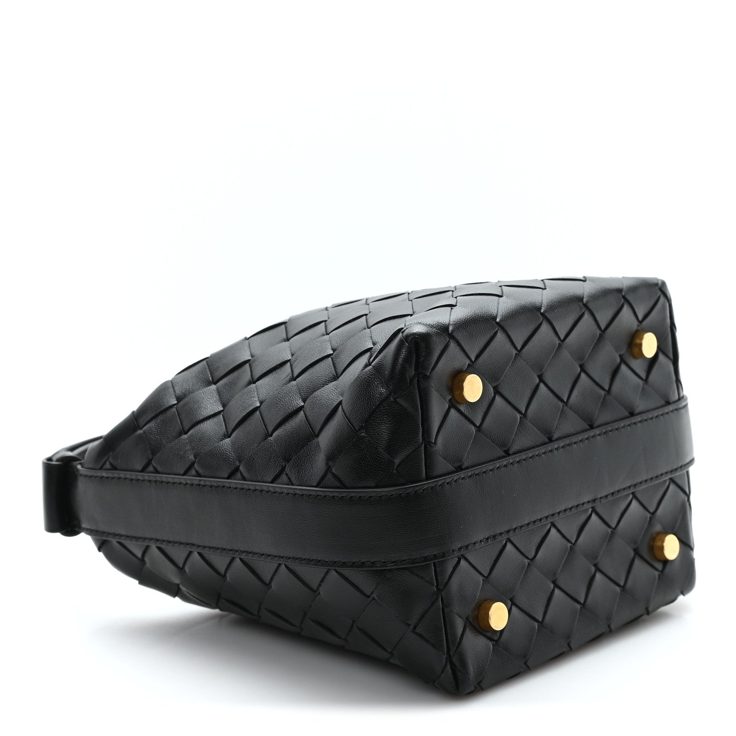 Bottega Veneta Calfskin Nappa Intrecciato Candy Wallace Black 4 of 10