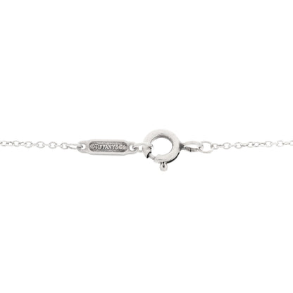 Tiffany Sterling Silver Enamel Medium Return To Tiffany Heart Pendant Necklace Blue 4 of 4