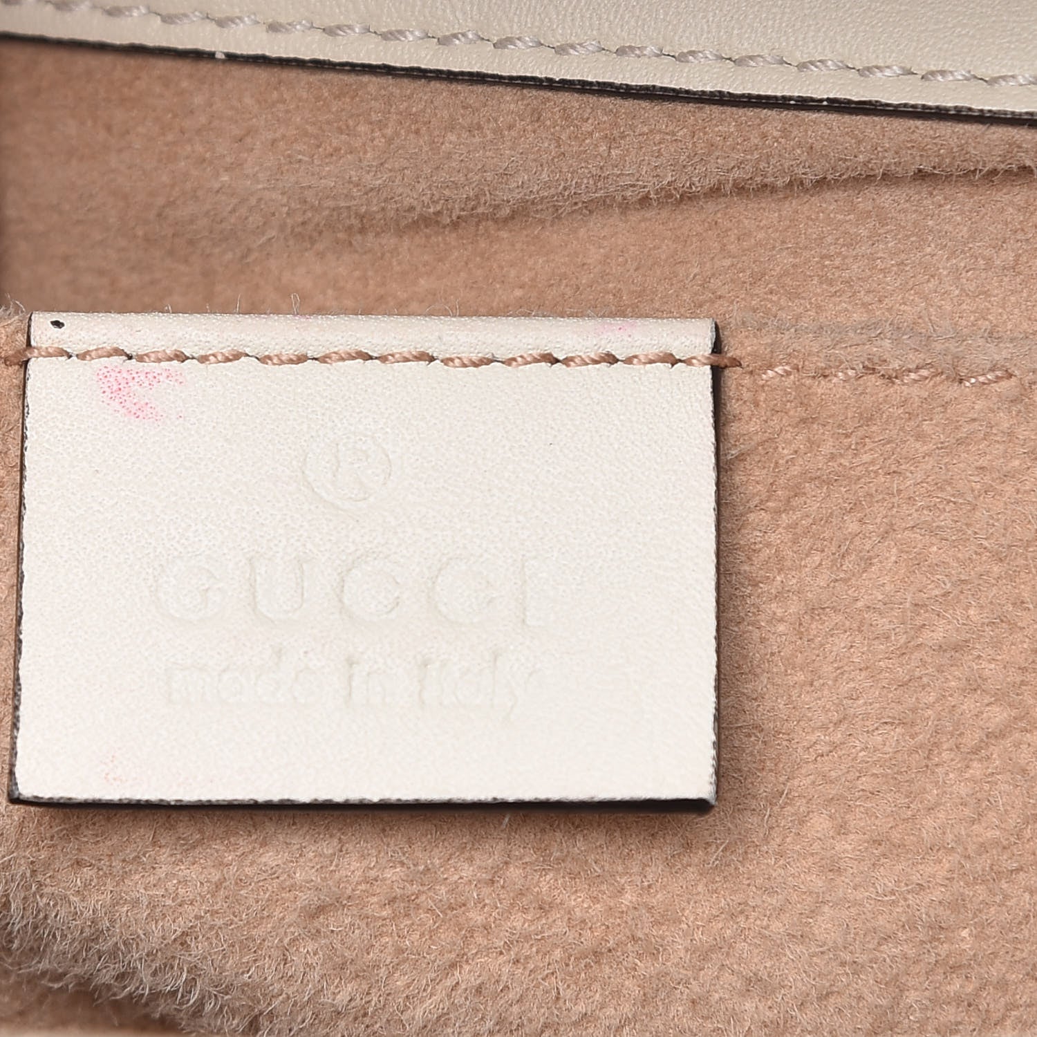 Gucci Calfskin Studded Small Padlock Shoulder Bag White 6 of 10