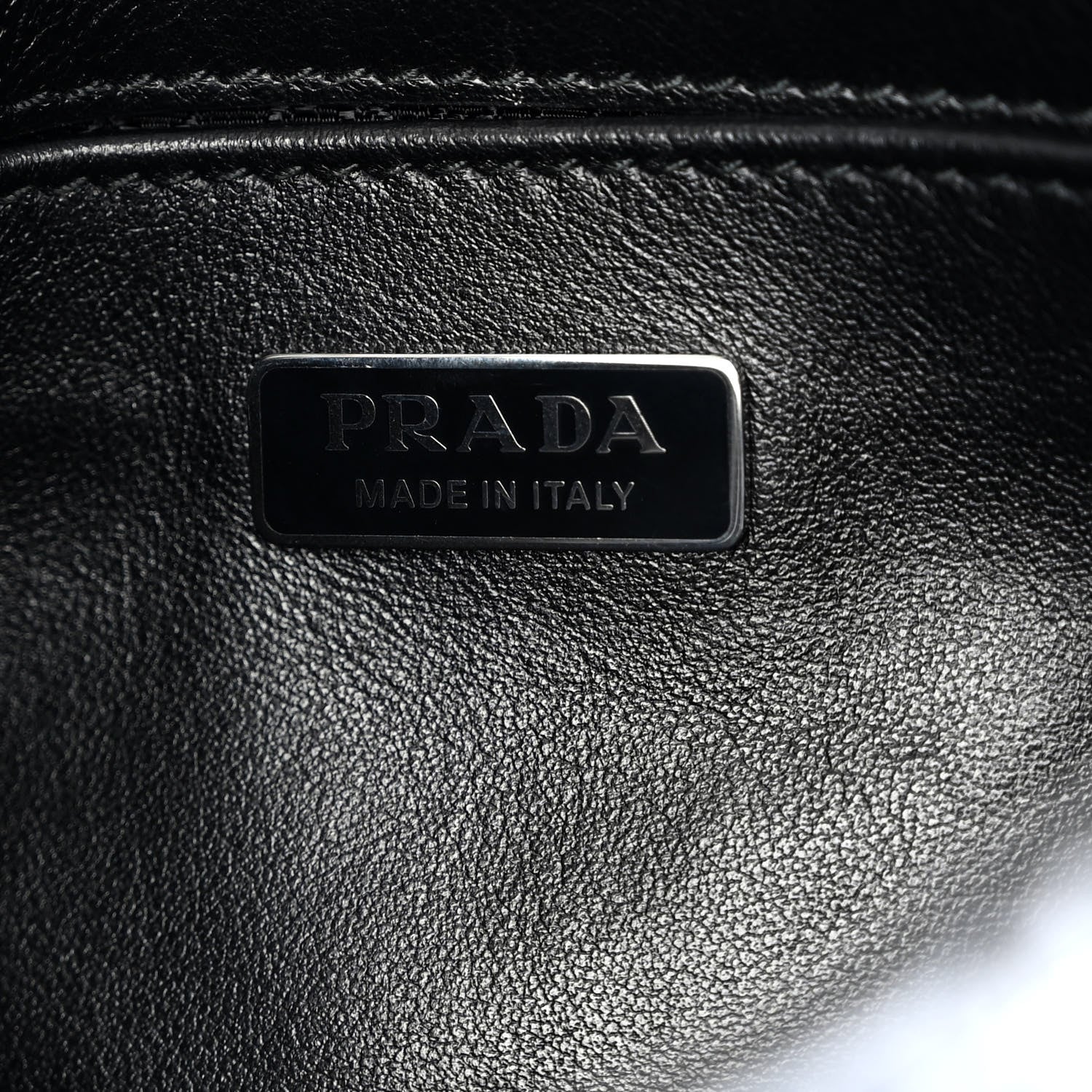 Prada Maglia Jacquard Cleo Shoulder Bag Black White 6 of 10
