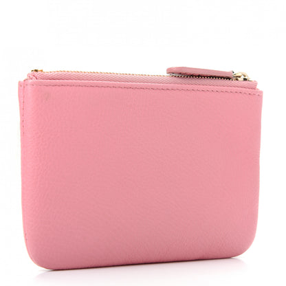 Chanel Goatskin Small CC Clover Cosmetic Case Pink 3 of 10