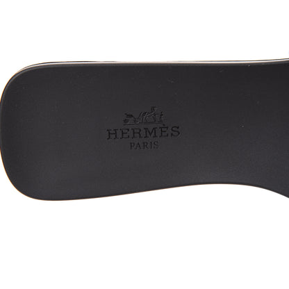 Hermes Rubber Aloha Sandals 37 Black 7 of 8