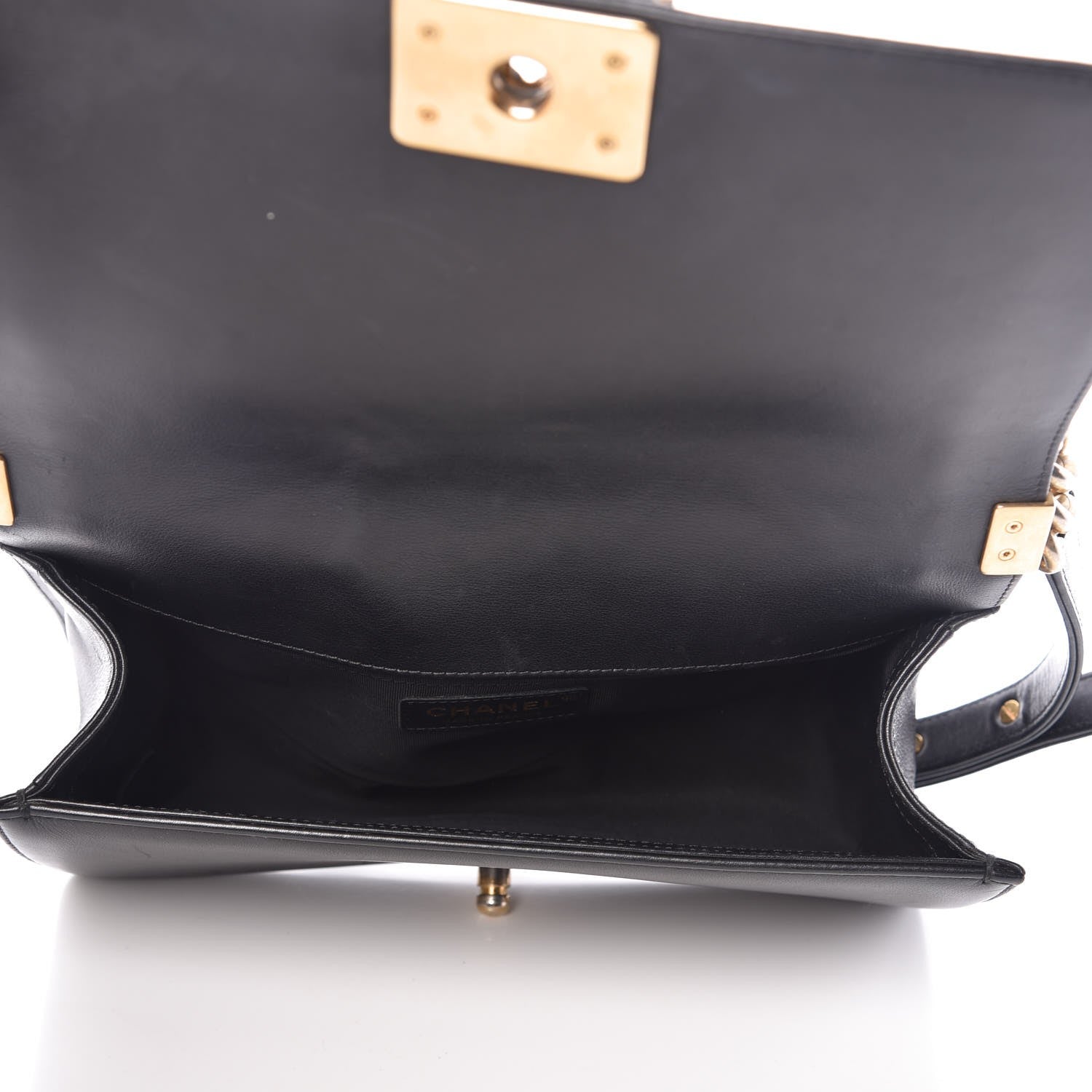 Chanel Lambskin Quilted Medium Boy Flap Black 5 of 7