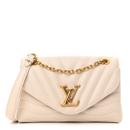 Louis Vuitton Calfskin LV New Wave Chain Bag Ivory 1 of 13