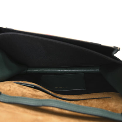 Burberry Derby Calfskin House Check Small Macken Crossbody Bag Dark Bottle Green 5 of 10