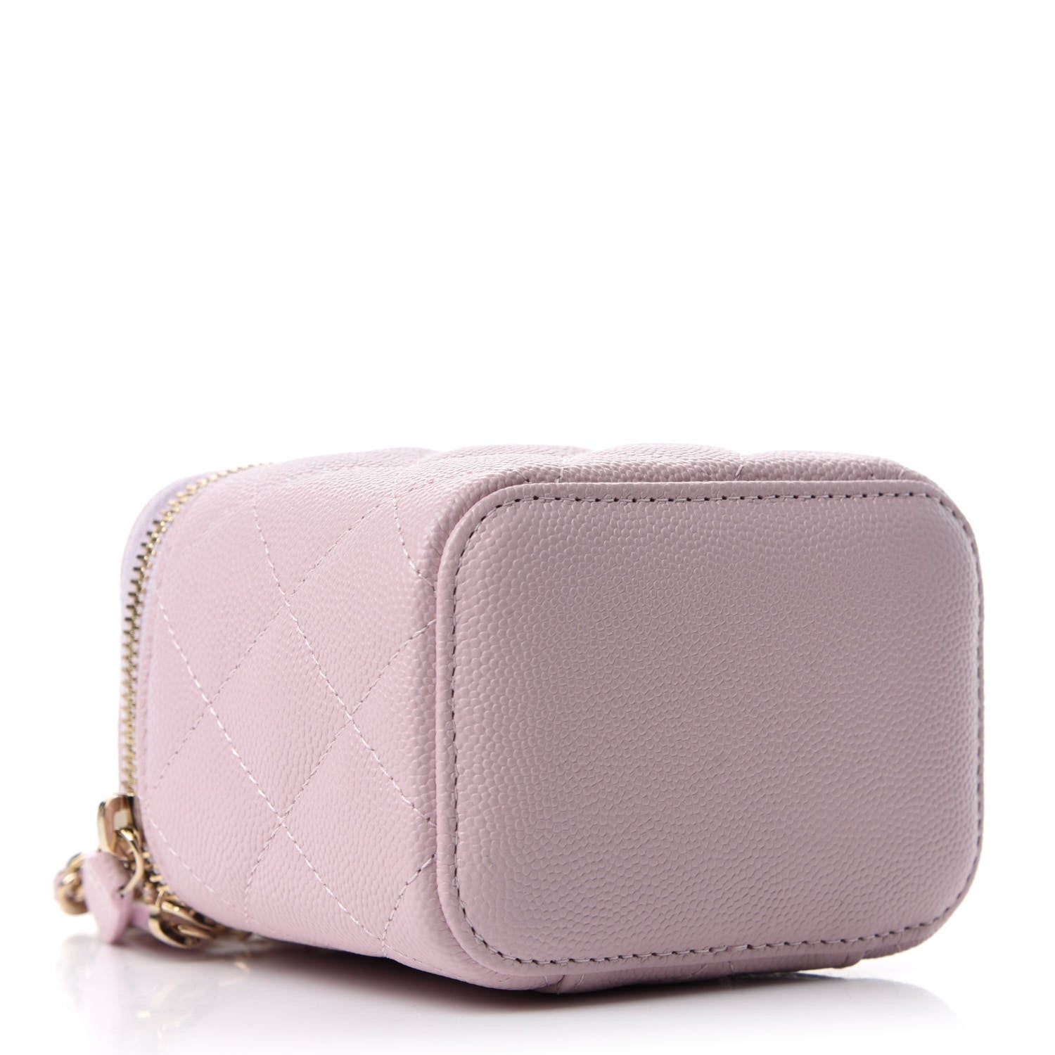 Chanel Caviar Quilted Mini Vanity Case With Chain Light Pink 4 of 11