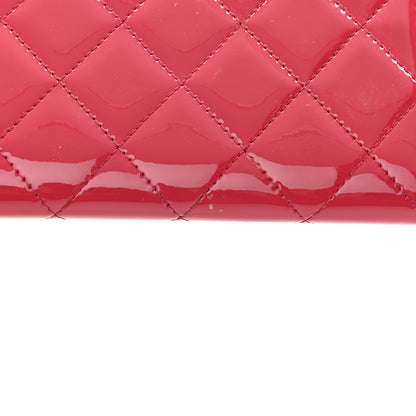 Chanel Patent Calfskin Quilted Boy Flap Wallet Pink 16 of 17