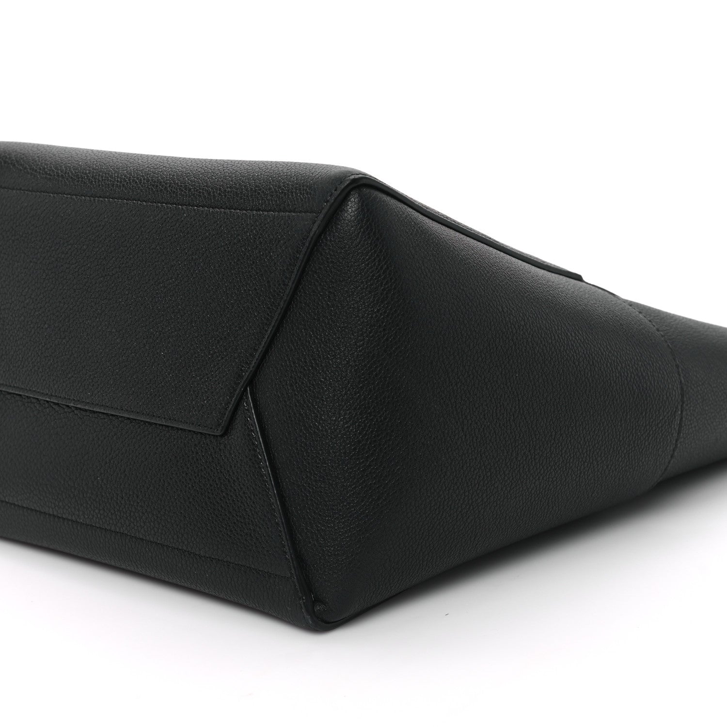 Celine Soft Grained Calfskin Sangle Bucket Bag Black 9 of 10