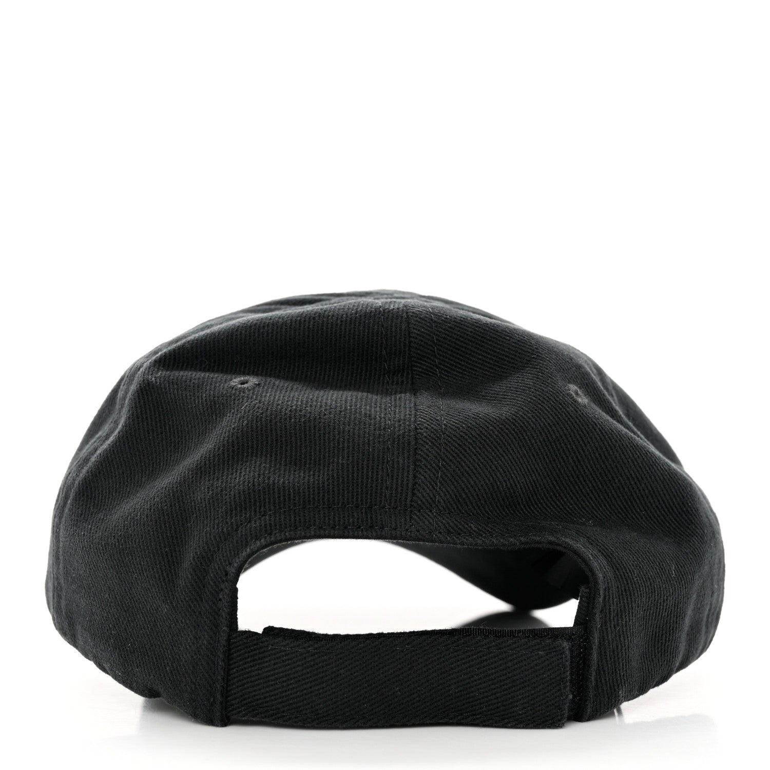 Balenciaga Cotton Logo Classic Baseball Cap 58 L Black White 6 of 8