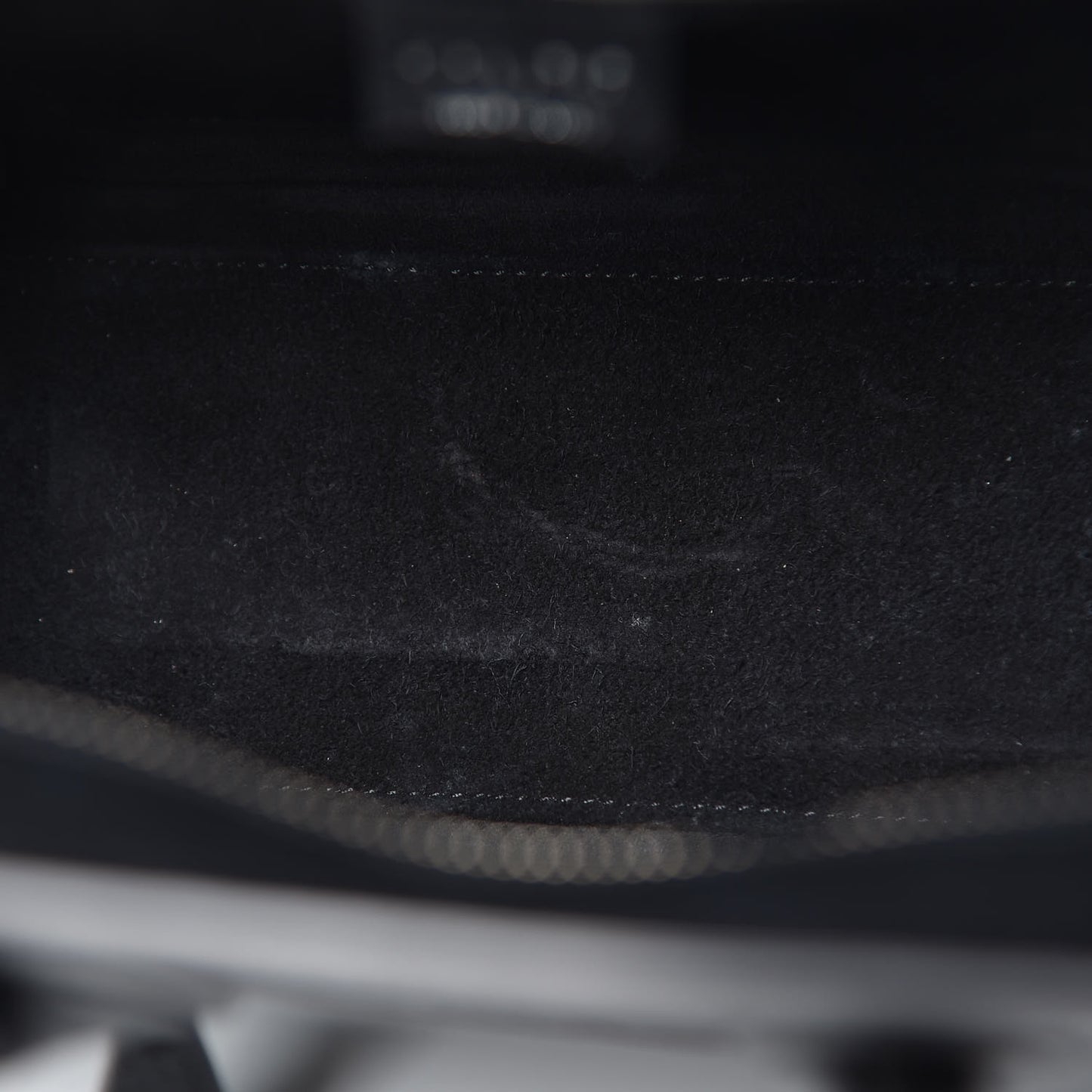 Drummed Calfskin Nano Luggage Black