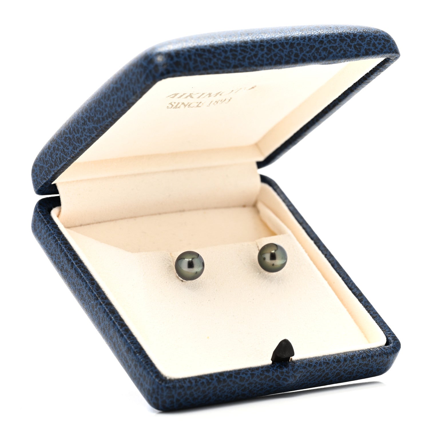 Mikimoto 18K White Gold Black South Sea Cultured Pearl 8.5-9mm Stud Earrings 5 of 5