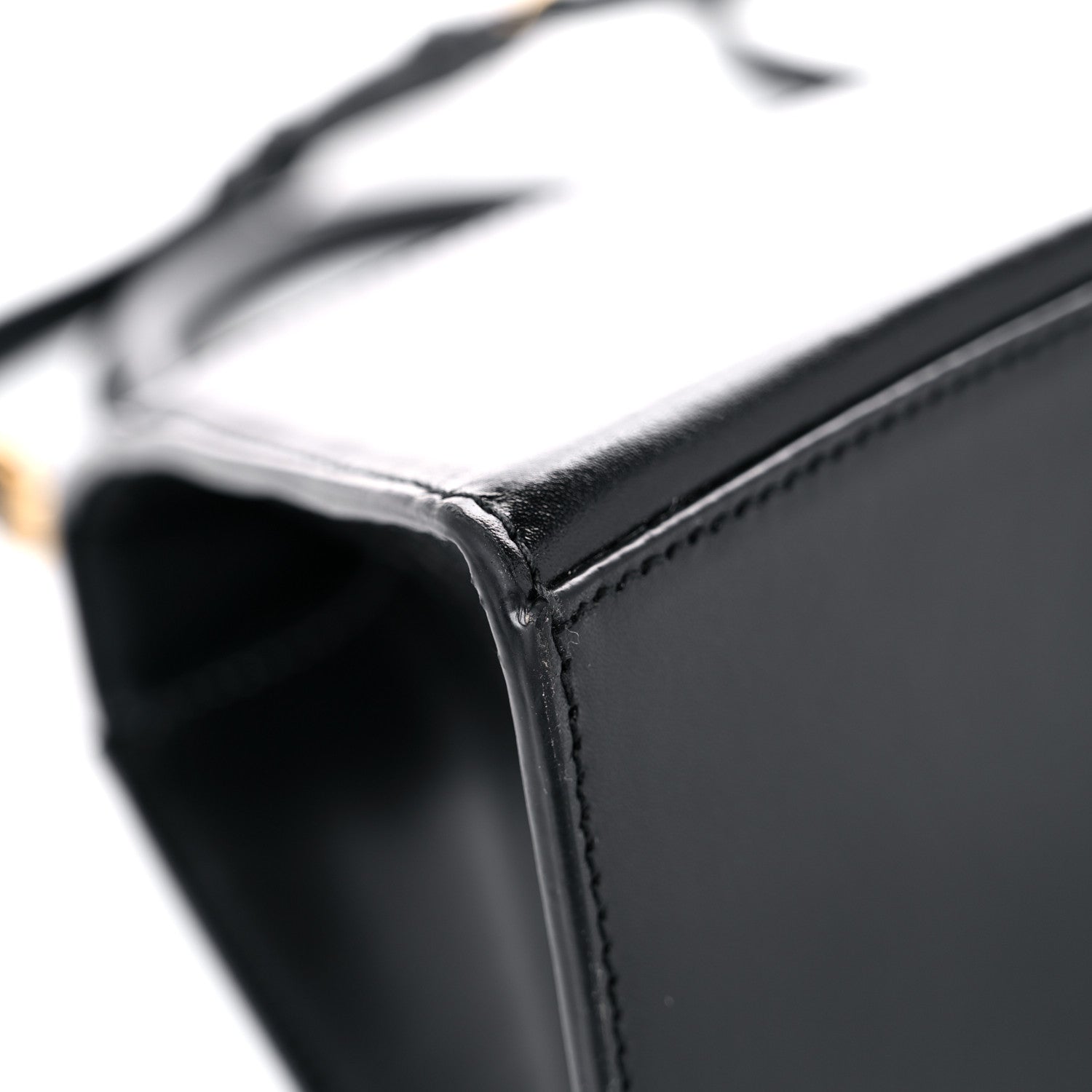 Balenciaga Shiny Box Calfskin Small Hourglass Top Handle Bag Black 9 of 16