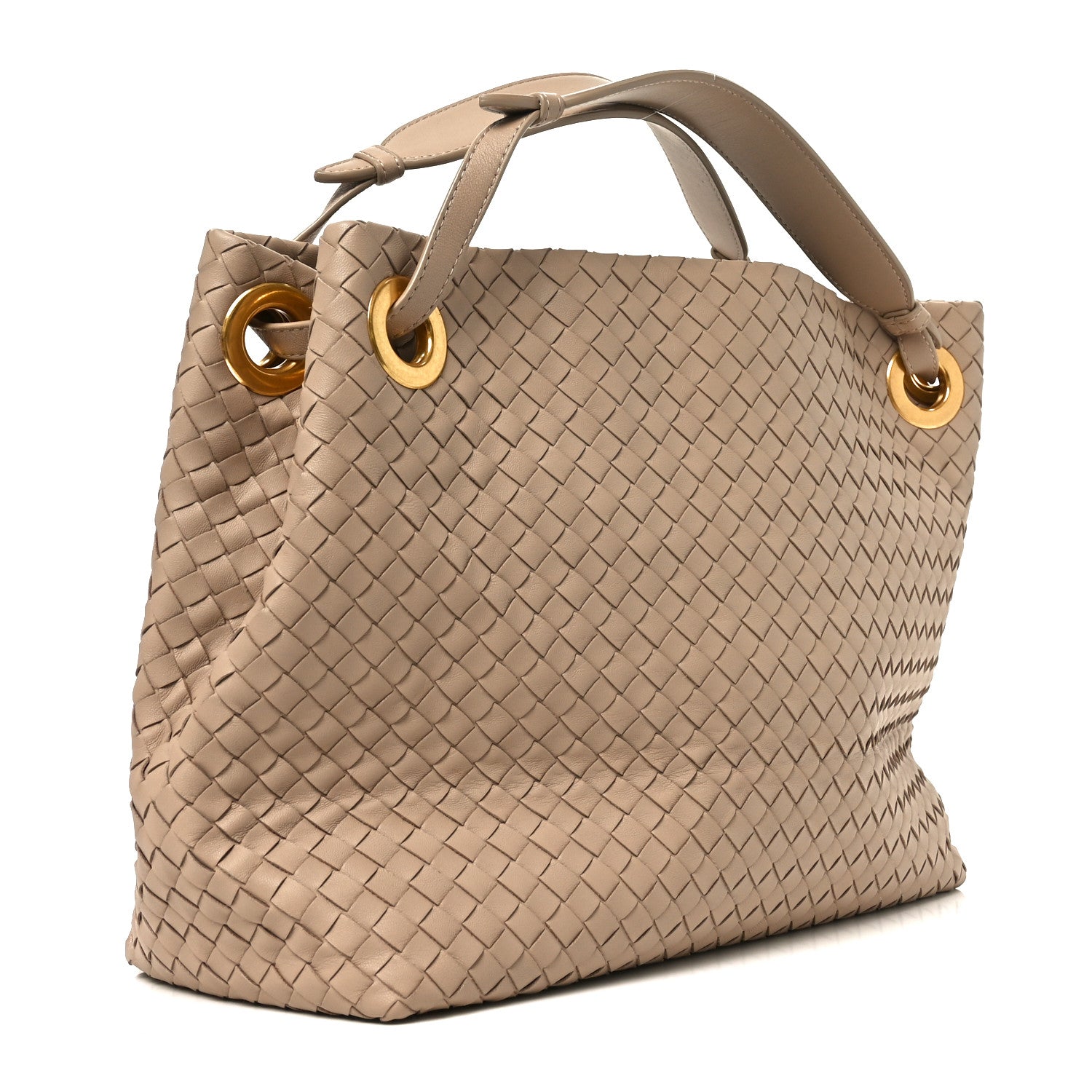 Bottega Veneta Nappa Intrecciato Medium Garda Bag Beige 3 of 11