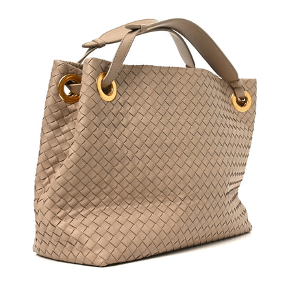 Bottega Veneta Nappa Intrecciato Medium Garda Bag Beige 3 of 11