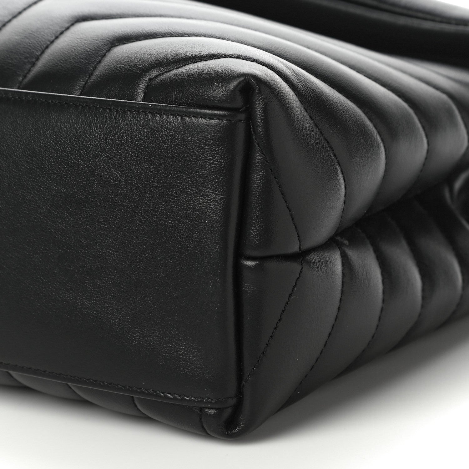 Saint Laurent Calfskin Y Quilted Monogram Medium Loulou Chain Satchel Black 10 of 10