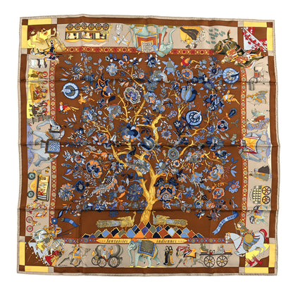 Hermes Silk Fantaisies Indiennes Scarf 90 1 of 4