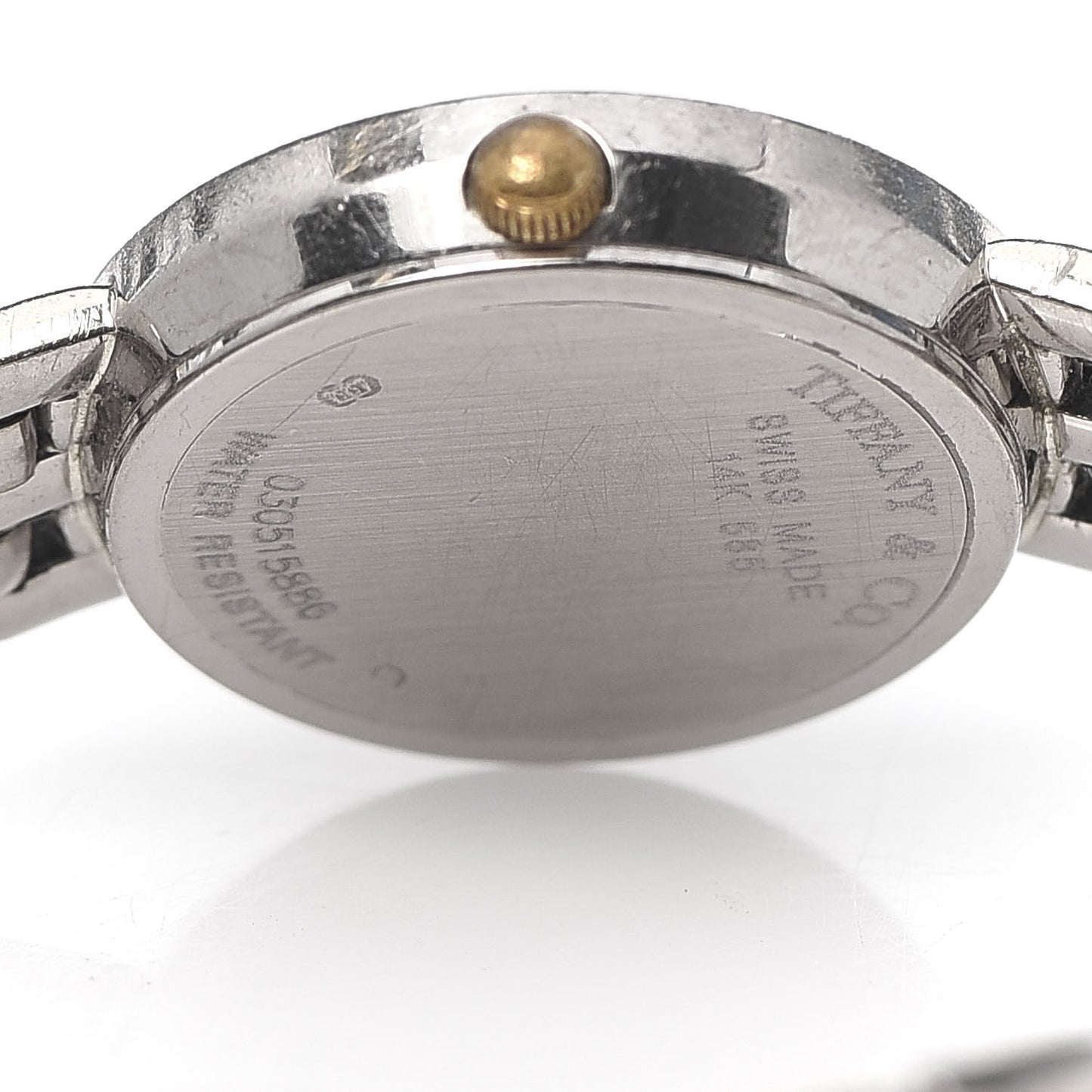 14K White Gold Diamond Bezel 22mm Classic Quartz Watch