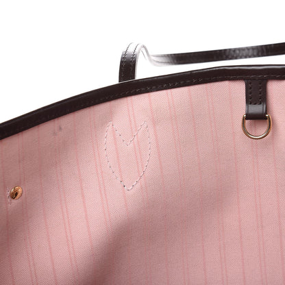 Louis Vuitton Damier Ebene Neo Neverfull MM Rose Ballerine 11 of 17