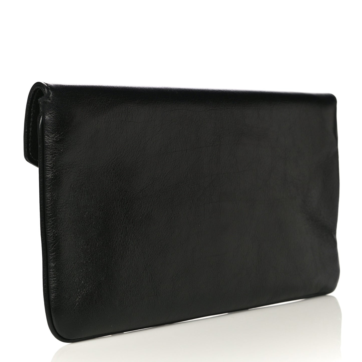 Calfskin Crystal GG Broadway Envelope Clutch Black