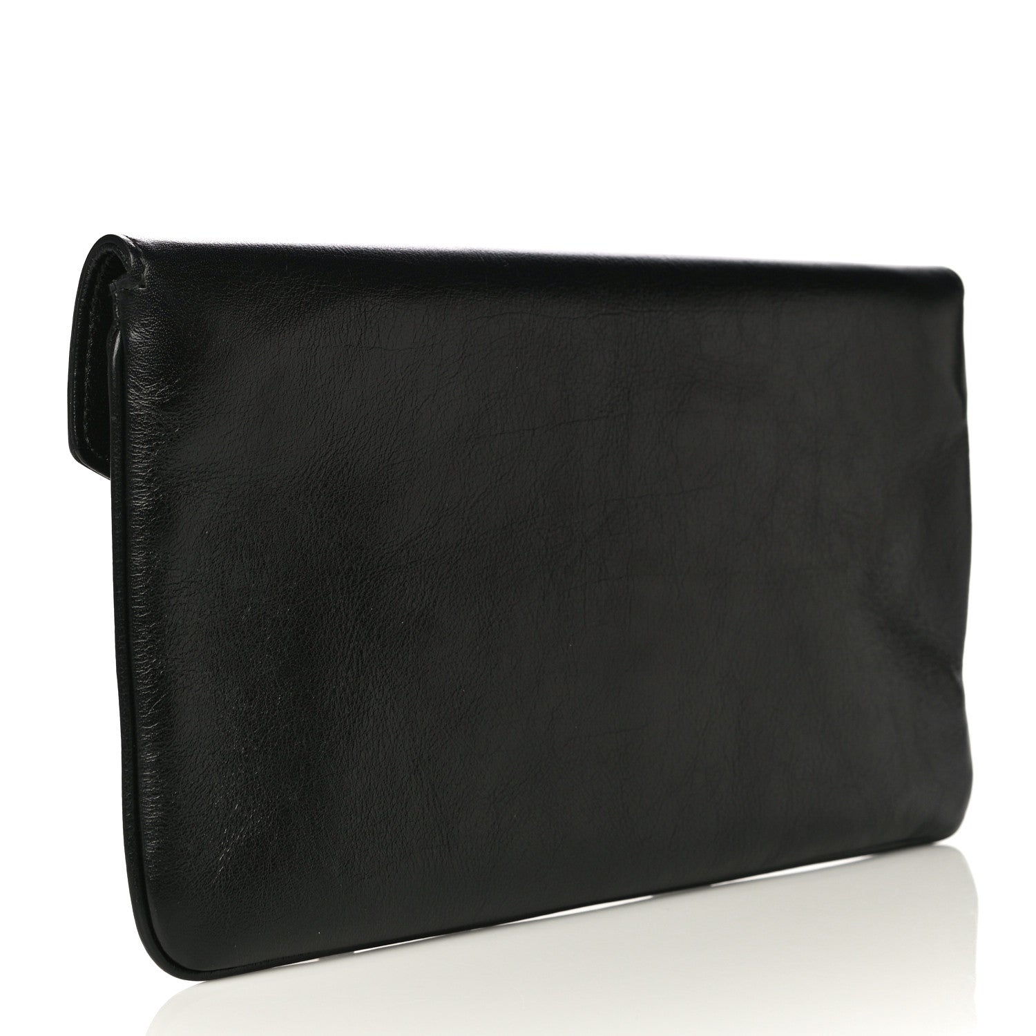 Gucci Calfskin Crystal GG Broadway Envelope Clutch Black 3 of 11
