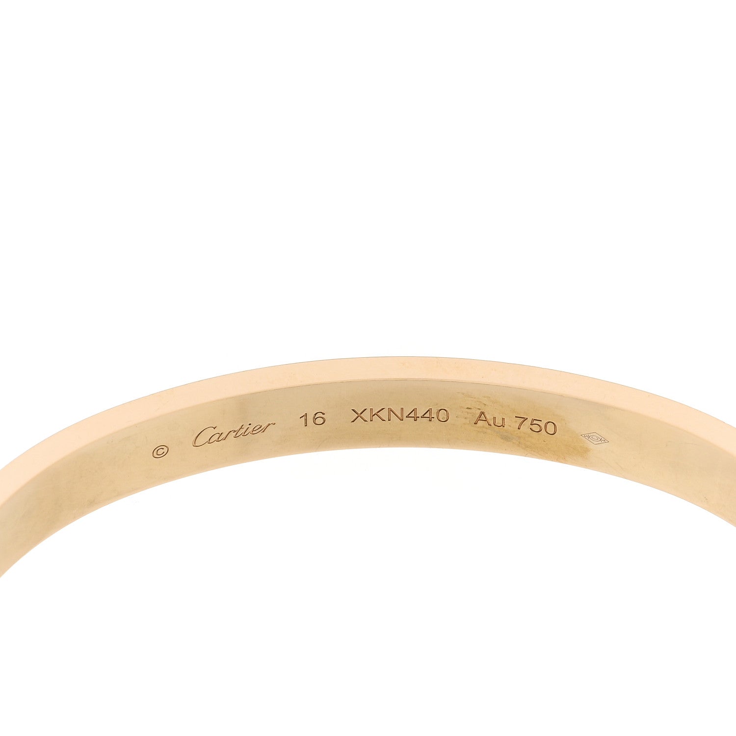 Cartier 18K Yellow Gold LOVE Bracelet 16 4 of 9